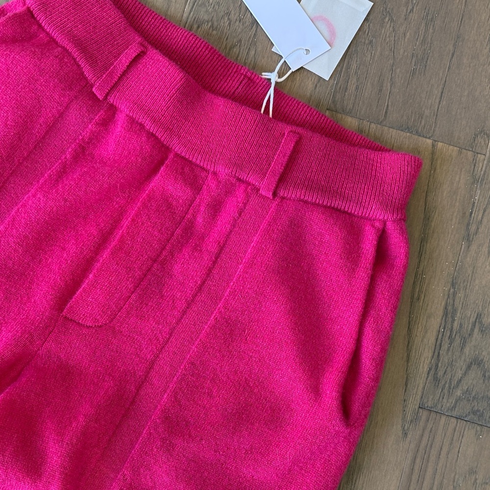 Notshy pink 100% cashmere pant trouser xs French 2 ply